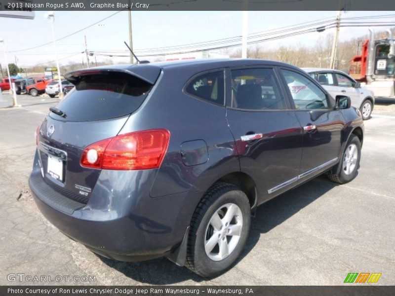 Graphite Blue / Gray 2013 Nissan Rogue S AWD