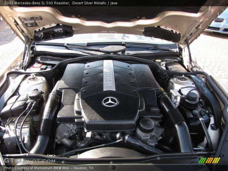 Desert Silver Metallic / Java 2003 Mercedes-Benz SL 500 Roadster