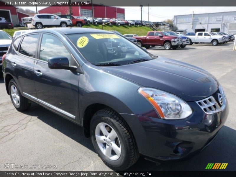Graphite Blue / Gray 2013 Nissan Rogue S AWD