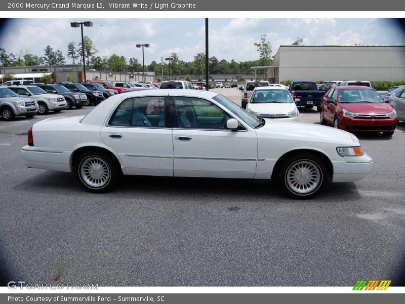 Vibrant White / Light Graphite 2000 Mercury Grand Marquis LS