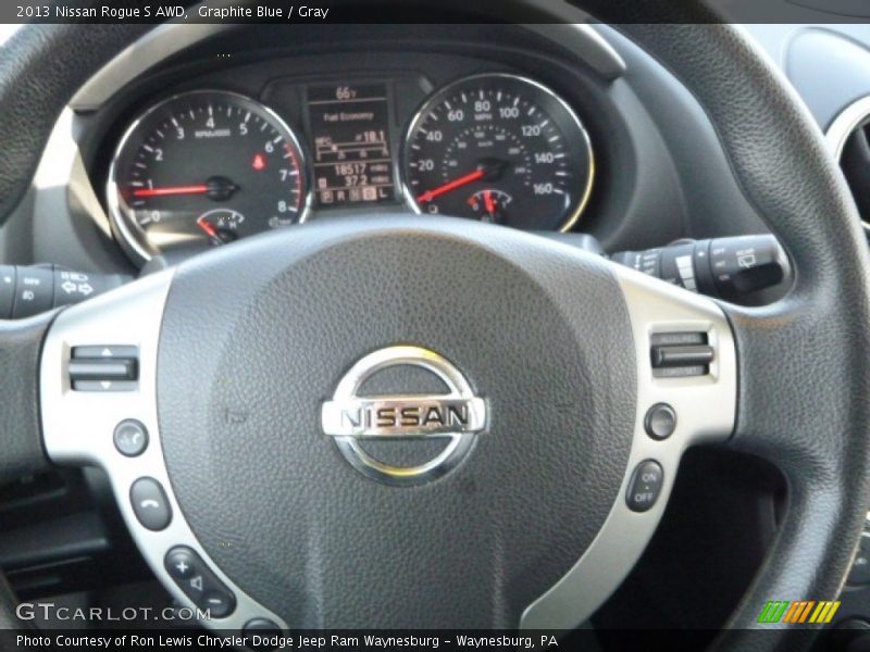 Graphite Blue / Gray 2013 Nissan Rogue S AWD