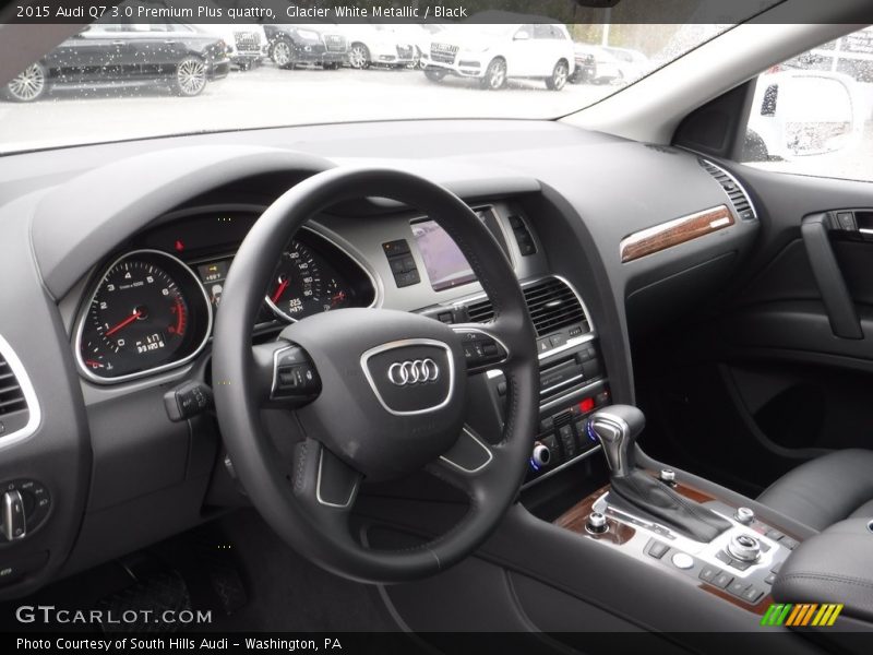 Glacier White Metallic / Black 2015 Audi Q7 3.0 Premium Plus quattro
