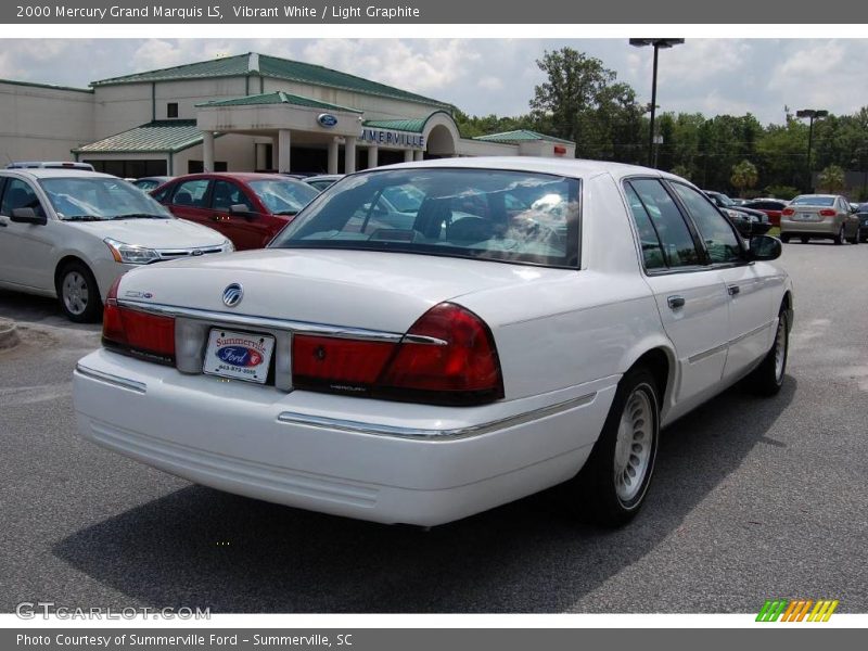 Vibrant White / Light Graphite 2000 Mercury Grand Marquis LS