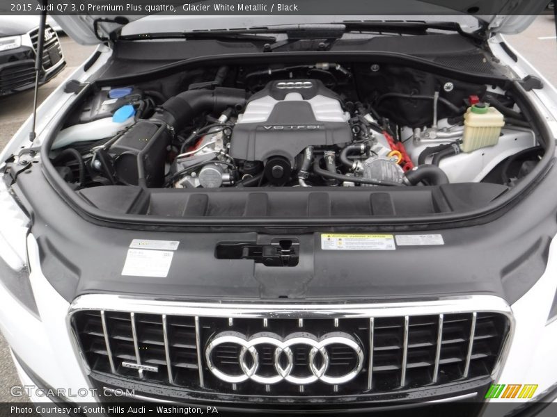 Glacier White Metallic / Black 2015 Audi Q7 3.0 Premium Plus quattro