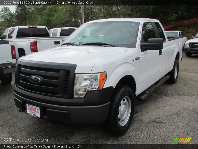 Oxford White / Steel Gray 2011 Ford F150 XL SuperCab 4x4