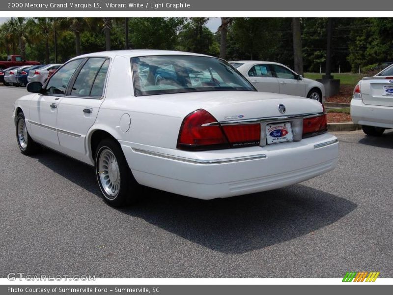 Vibrant White / Light Graphite 2000 Mercury Grand Marquis LS