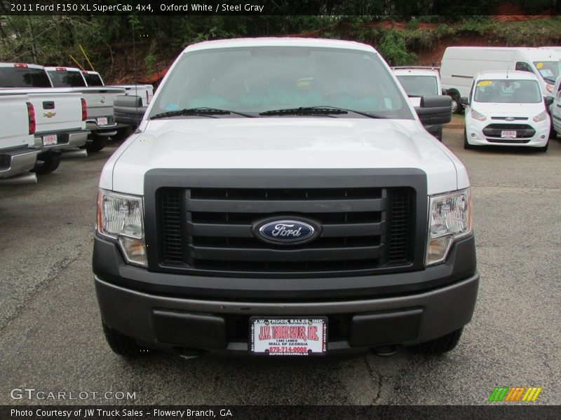 Oxford White / Steel Gray 2011 Ford F150 XL SuperCab 4x4