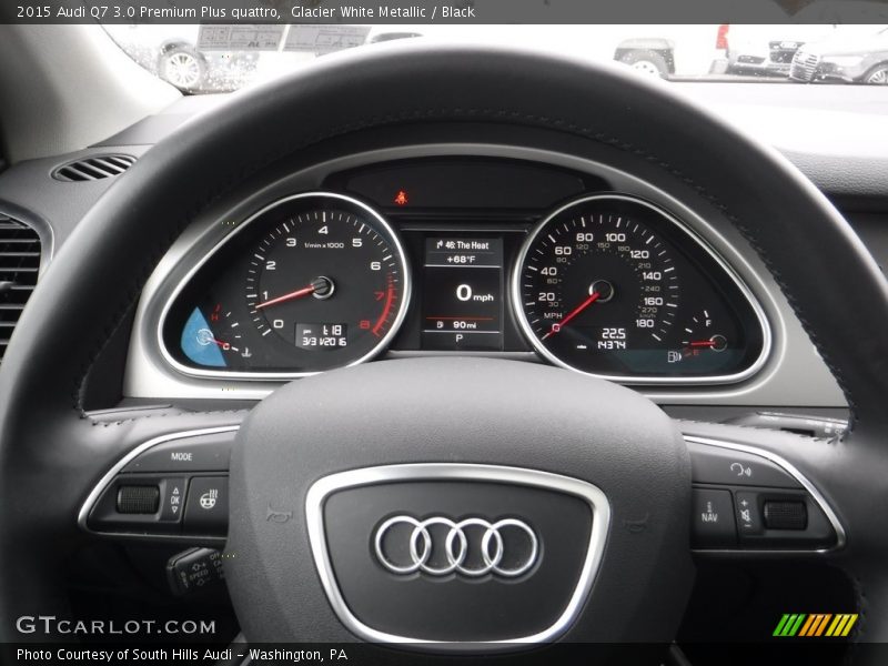 Glacier White Metallic / Black 2015 Audi Q7 3.0 Premium Plus quattro