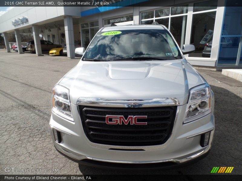 Quicksilver Metallic / Jet Black 2016 GMC Terrain SLE AWD