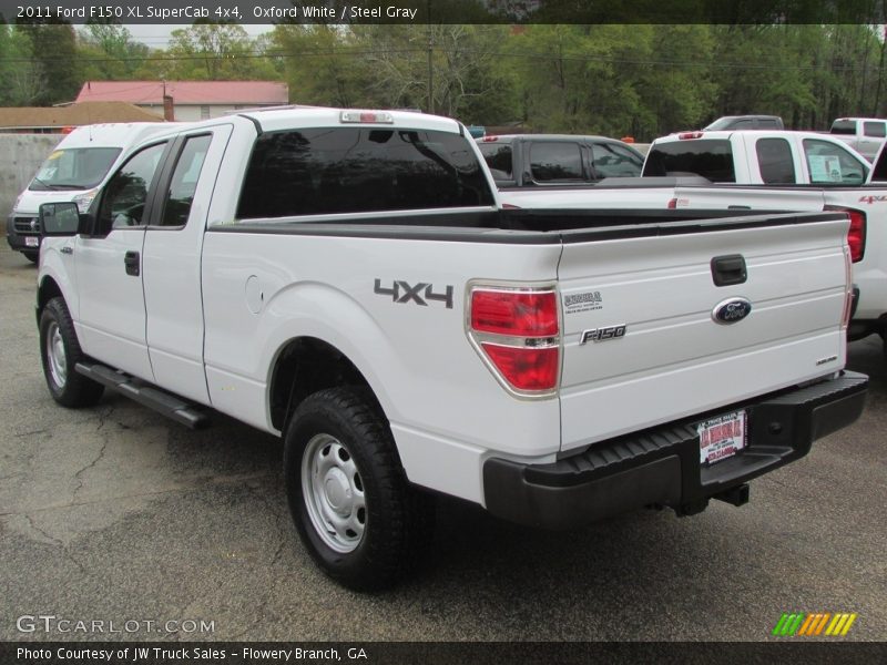 Oxford White / Steel Gray 2011 Ford F150 XL SuperCab 4x4