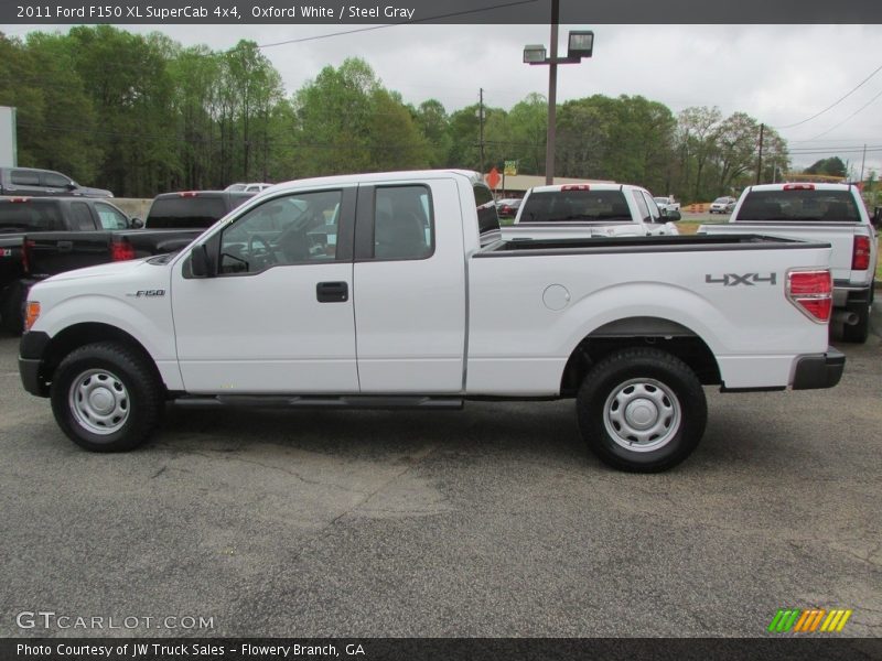 Oxford White / Steel Gray 2011 Ford F150 XL SuperCab 4x4