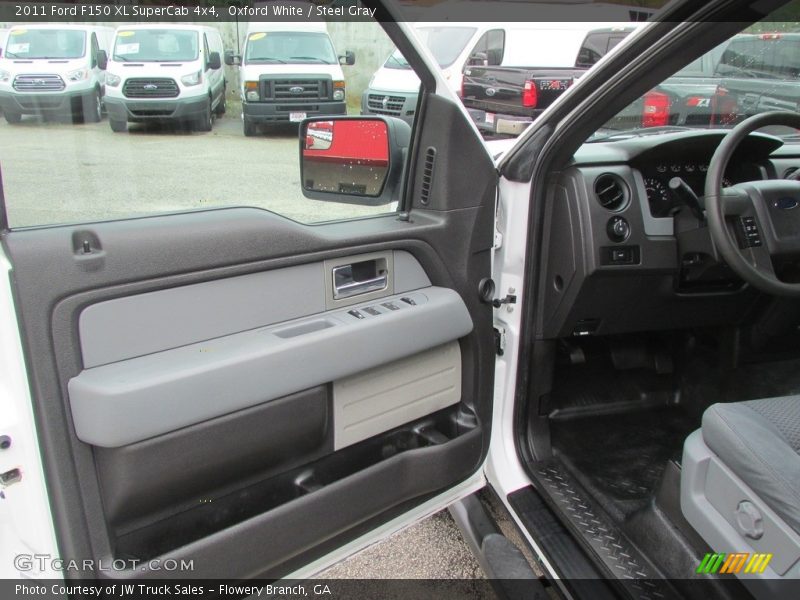 Oxford White / Steel Gray 2011 Ford F150 XL SuperCab 4x4