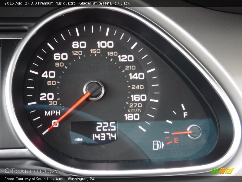 Glacier White Metallic / Black 2015 Audi Q7 3.0 Premium Plus quattro