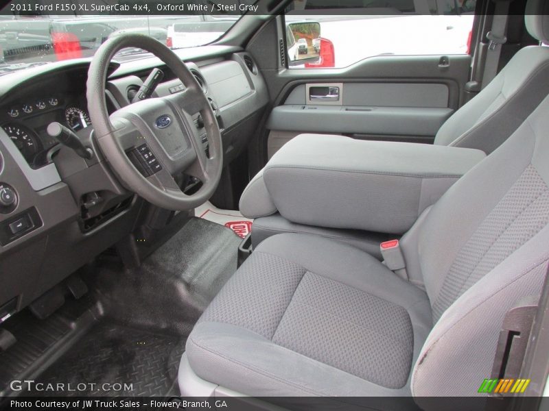 Oxford White / Steel Gray 2011 Ford F150 XL SuperCab 4x4