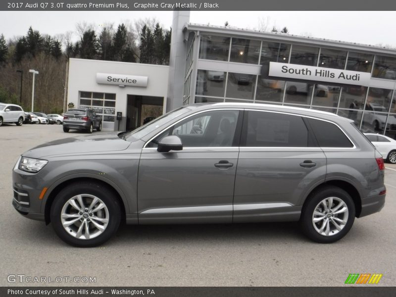 Graphite Gray Metallic / Black 2017 Audi Q7 3.0T quattro Premium Plus