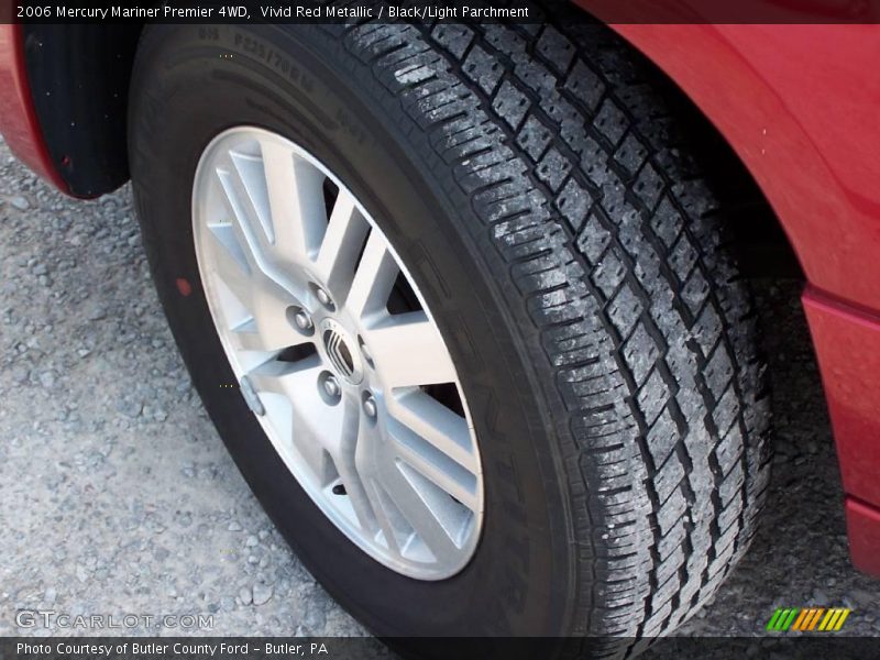 Vivid Red Metallic / Black/Light Parchment 2006 Mercury Mariner Premier 4WD