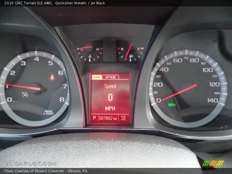 Quicksilver Metallic / Jet Black 2016 GMC Terrain SLE AWD