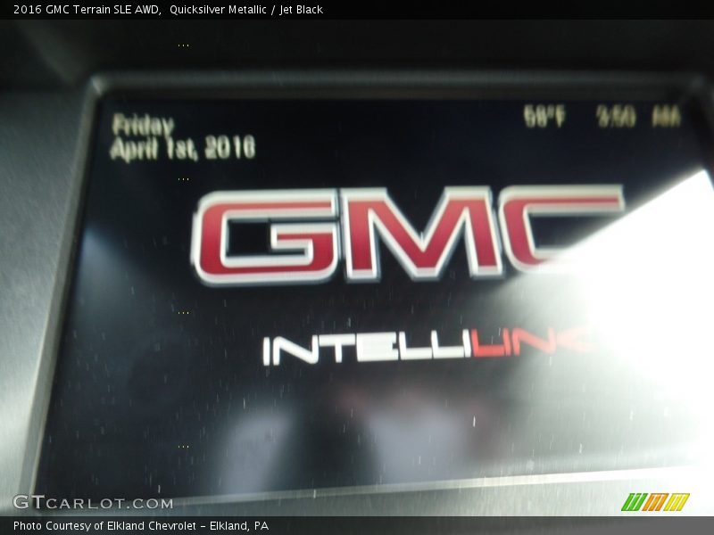 Quicksilver Metallic / Jet Black 2016 GMC Terrain SLE AWD