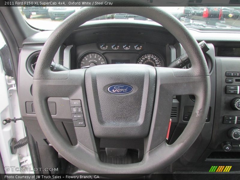 Oxford White / Steel Gray 2011 Ford F150 XL SuperCab 4x4