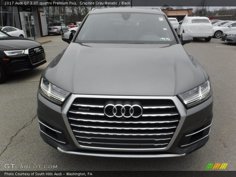 Graphite Gray Metallic / Black 2017 Audi Q7 3.0T quattro Premium Plus