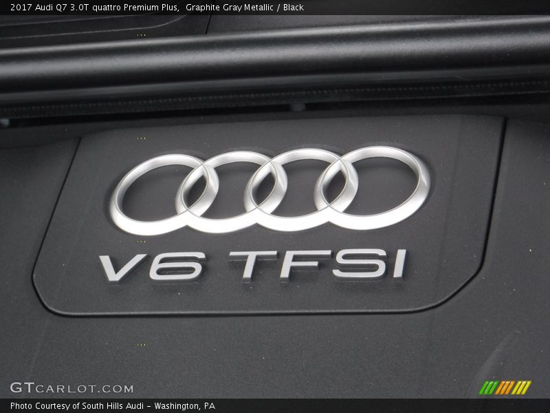 Graphite Gray Metallic / Black 2017 Audi Q7 3.0T quattro Premium Plus