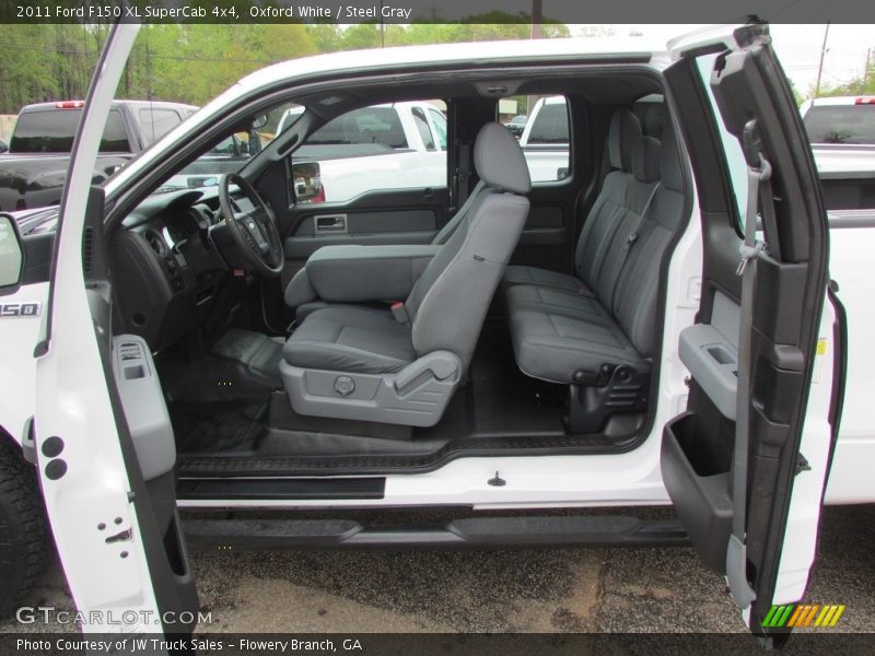 Oxford White / Steel Gray 2011 Ford F150 XL SuperCab 4x4