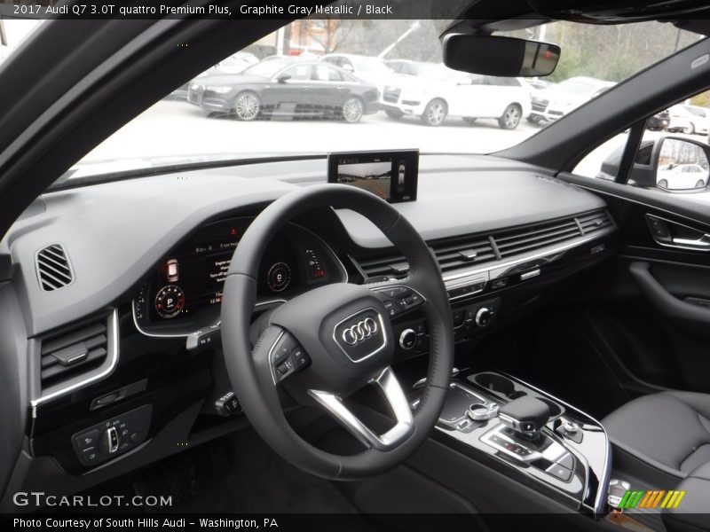Graphite Gray Metallic / Black 2017 Audi Q7 3.0T quattro Premium Plus