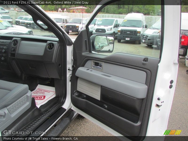 Oxford White / Steel Gray 2011 Ford F150 XL SuperCab 4x4
