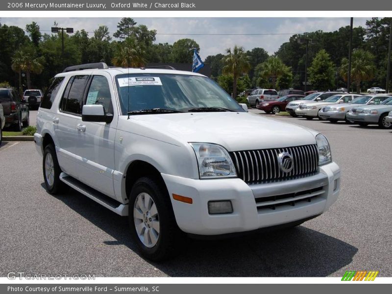 Oxford White / Charcoal Black 2006 Mercury Mountaineer Luxury