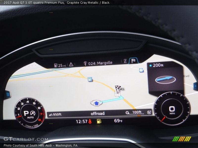 Graphite Gray Metallic / Black 2017 Audi Q7 3.0T quattro Premium Plus