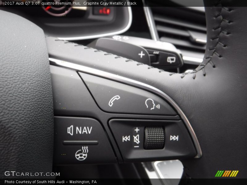 Graphite Gray Metallic / Black 2017 Audi Q7 3.0T quattro Premium Plus