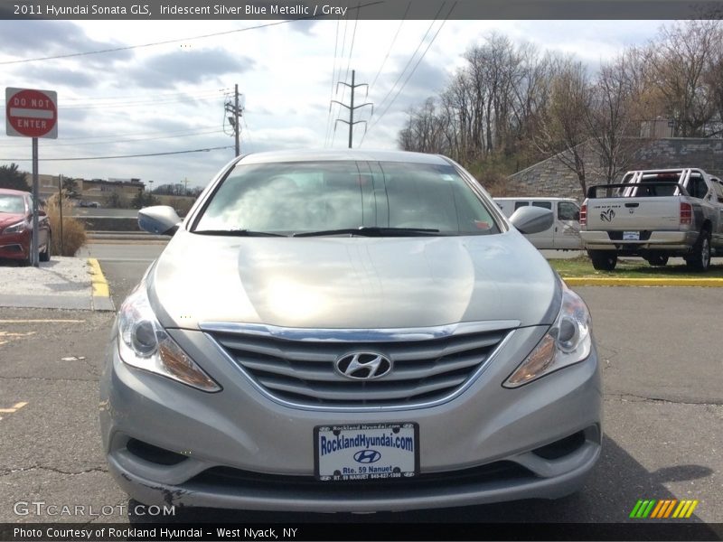 Iridescent Silver Blue Metallic / Gray 2011 Hyundai Sonata GLS