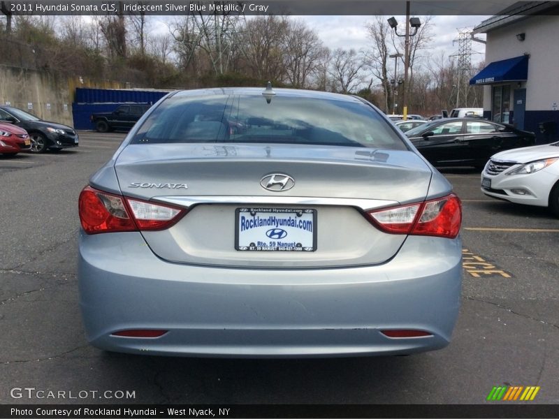 Iridescent Silver Blue Metallic / Gray 2011 Hyundai Sonata GLS