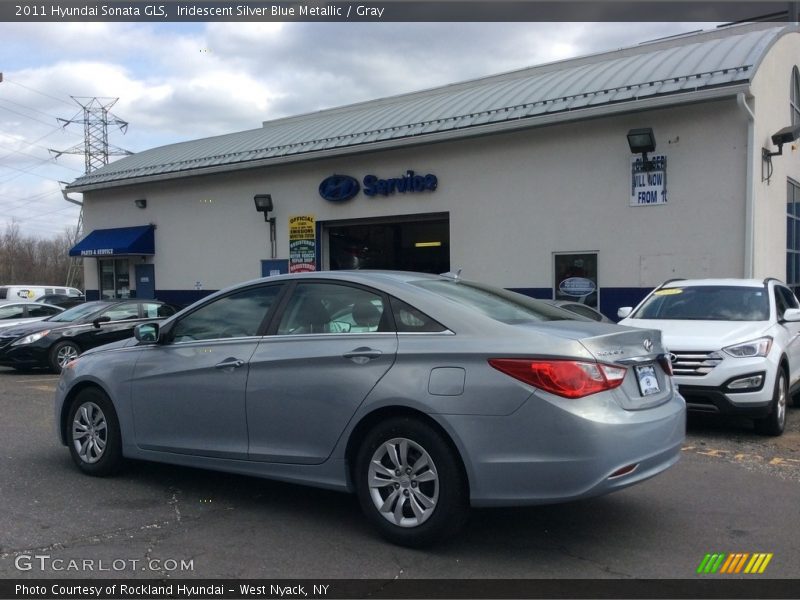 Iridescent Silver Blue Metallic / Gray 2011 Hyundai Sonata GLS