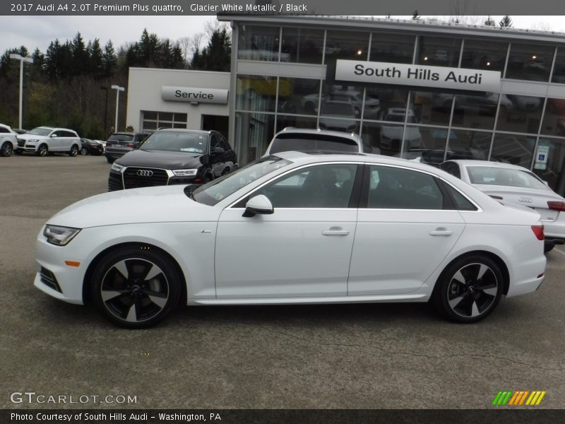 Glacier White Metallic / Black 2017 Audi A4 2.0T Premium Plus quattro