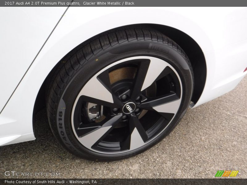 Glacier White Metallic / Black 2017 Audi A4 2.0T Premium Plus quattro