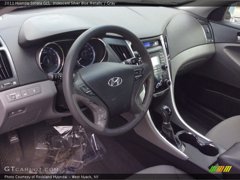 Iridescent Silver Blue Metallic / Gray 2011 Hyundai Sonata GLS