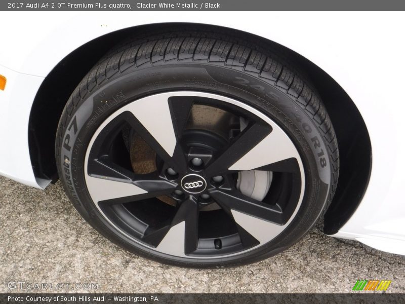 Glacier White Metallic / Black 2017 Audi A4 2.0T Premium Plus quattro