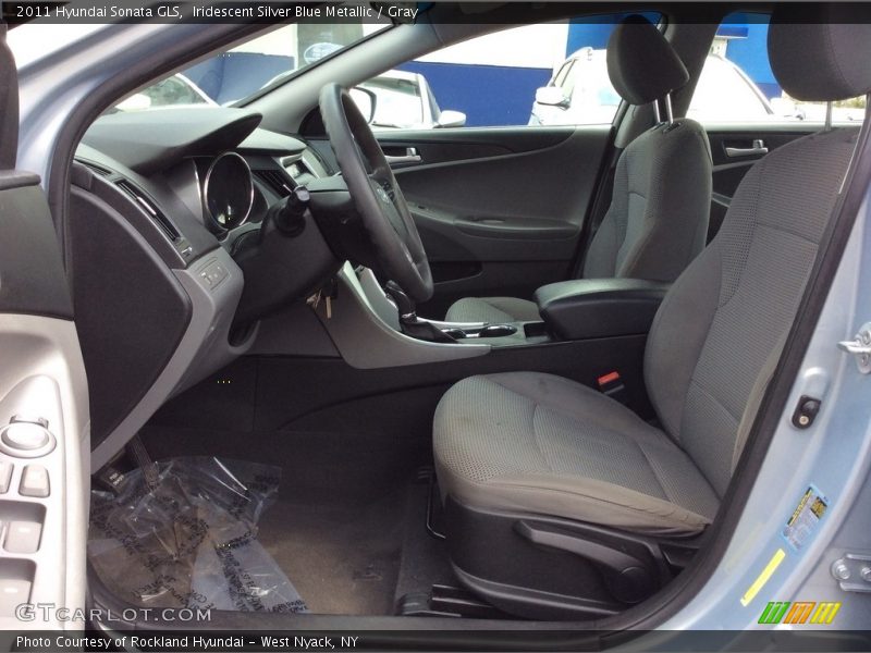 Iridescent Silver Blue Metallic / Gray 2011 Hyundai Sonata GLS