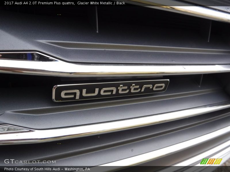 Glacier White Metallic / Black 2017 Audi A4 2.0T Premium Plus quattro