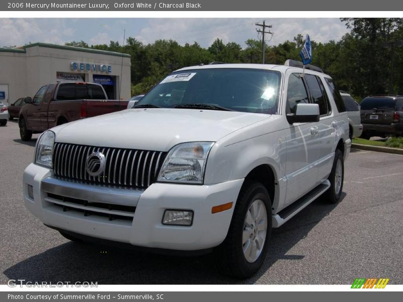 Oxford White / Charcoal Black 2006 Mercury Mountaineer Luxury