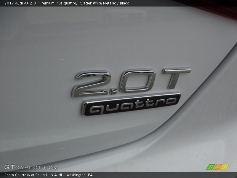 Glacier White Metallic / Black 2017 Audi A4 2.0T Premium Plus quattro