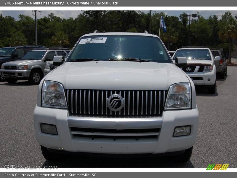 Oxford White / Charcoal Black 2006 Mercury Mountaineer Luxury