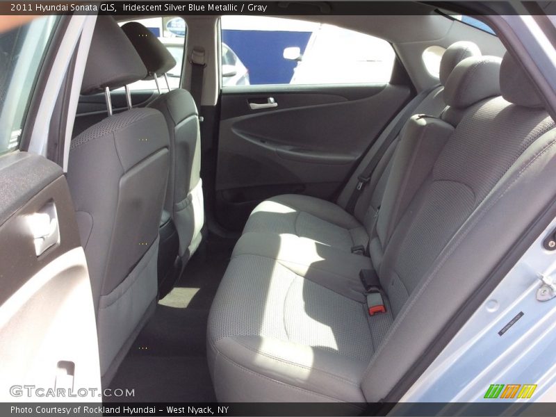 Iridescent Silver Blue Metallic / Gray 2011 Hyundai Sonata GLS
