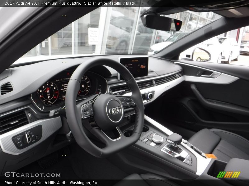 Glacier White Metallic / Black 2017 Audi A4 2.0T Premium Plus quattro