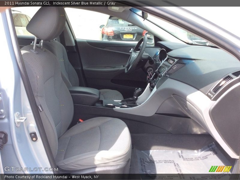 Iridescent Silver Blue Metallic / Gray 2011 Hyundai Sonata GLS