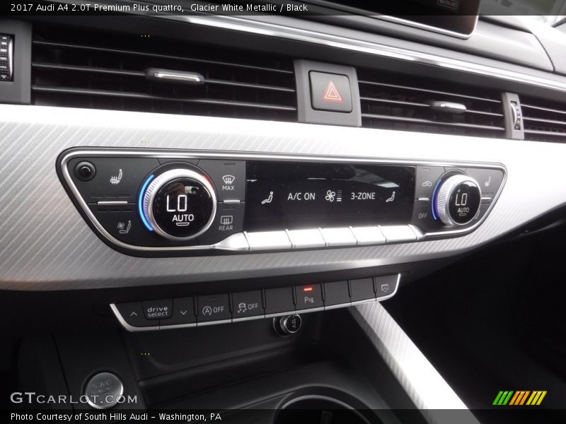 Glacier White Metallic / Black 2017 Audi A4 2.0T Premium Plus quattro