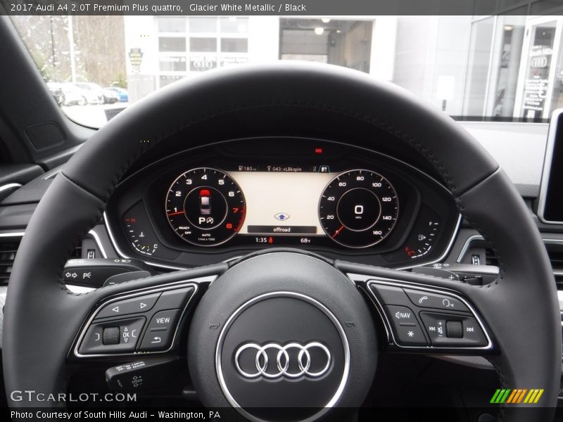Glacier White Metallic / Black 2017 Audi A4 2.0T Premium Plus quattro