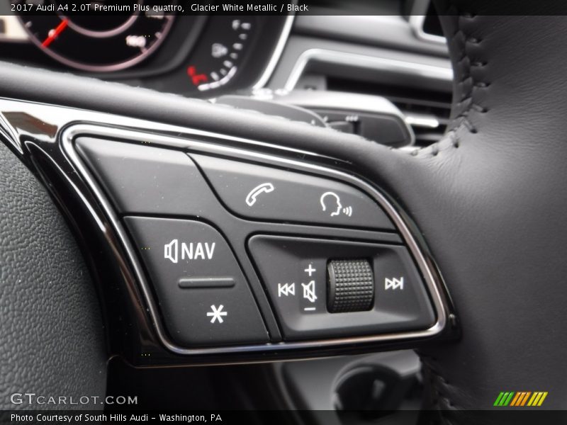 Glacier White Metallic / Black 2017 Audi A4 2.0T Premium Plus quattro
