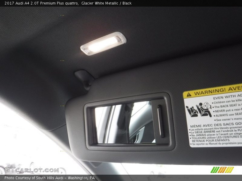 Glacier White Metallic / Black 2017 Audi A4 2.0T Premium Plus quattro